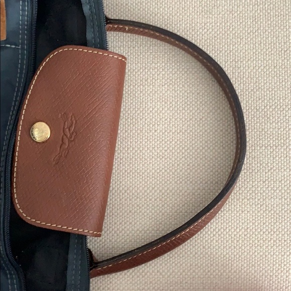 Longchamp navy tote medium bag - Picture 6 of 8